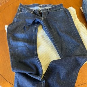 Moderately worn, 7 for all mankind bootcut jeans